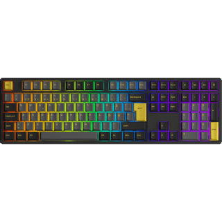 Akkogear 5108B Plus-S Black & Gold V3 V3 Cream Yellow Pro - Gaming Tastatur - Nordisk - Sort - Sort