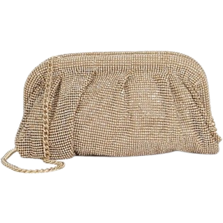 Dune London Dune London Gold Elegent Crystal Clutch Bag