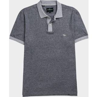 Mens Grey Oversized Limited Edition V Neck Knitted Polo Shirt