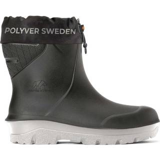 Sejlerstøvler / gummistøvler Polyver Classic Sport Low Black / Off-White, sort med hvid sål, unisex, EU 41