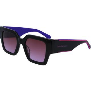 Calvin Klein Kvinde CKJ22638S 001 Solbriller Acetat Sort Brun Firkantet Normal Fotokromatisk