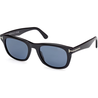 Tom Ford FT1076 KENDEL Polarized 01M 54 Solbriller Mænd Black - Shiny Black - 54mm