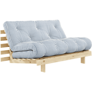 Roots 140 Sovesofa Fra Karup Design i Massiv FSC Fyrretræ | Japandi - Klar lak - 611 Beach Blue
