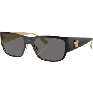 Versace VE2262 Polarized 143381 56 Solbriller Mænd Black - Black - 56mm