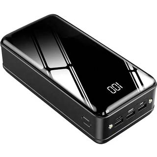 Triple USB Hurtig Powerbank 50000mAh - PD 18W - Sort