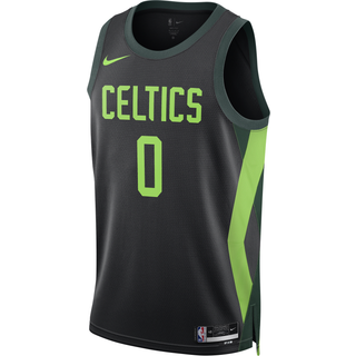 Jayson Tatum Boston Celtics 2024/25 City Edition Nike Dri-FIT NBA Swingman-spillertrøje til mænd - sort - M