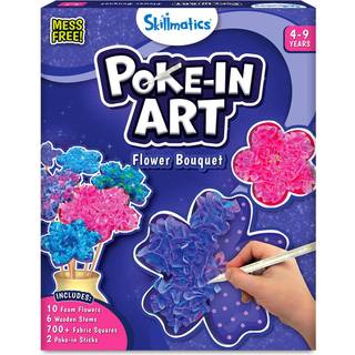 SkillMatics Art & Craft Activity-Poke-in Art Flower Bouquet Mess-Free Sewing Art til Kids Craft Kits DIY Aktivitetsgaver til piger og drenge i al