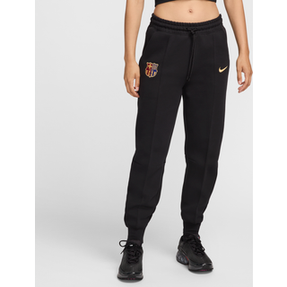 FC Barcelona Tech Fleece Nike Football-joggers med mellemhøj talje til kvinder - sort - XL (EU 48-50)