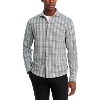 MK Slim-Fit Woven Shirt - Black - Michael Kors