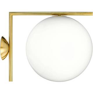 Flos IC Lights C/W loft-/væglampe Messing Ø30