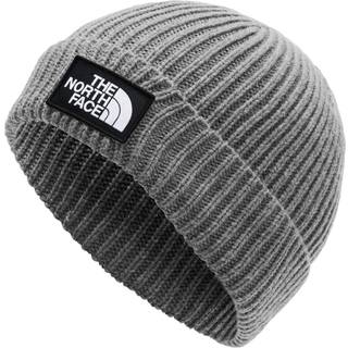 The North Face Tnf Logo Box Cuffed Beanie Short Tnf Medium Grey Heather Universal - Tnf Medium Grey Heather - Universal