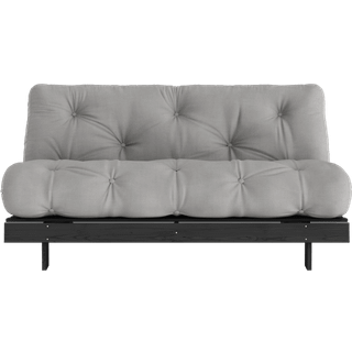 Roots 160 Sovesofa fra Karup Design i Massiv FSC Fyrretræ | Japandi - 746 Grey - Sort lak