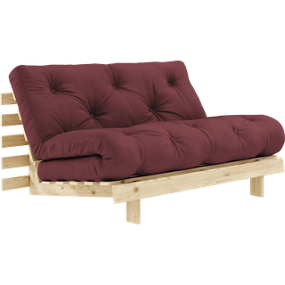 Karup Design Roots Sovesofa M. Madras 140x200 710 Bordeaux/Fyrretræ