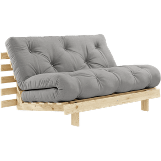 Roots 140 Sovesofa Fra Karup Design i Massiv FSC Fyrretræ | Japandi - Klar lak - 746 Grey