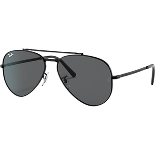 Ray - Ban Unisex RB3625 NEW AVIATOR 002/B1 Solbriller Metal Sort Grå Pilot Normal
