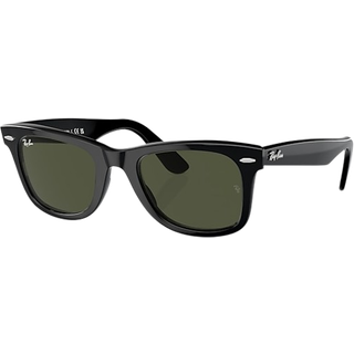Ray - Ban Unisex RB2140 WAYFARER 901 Solbriller Acetat Sort Grøn G15 Firkantet Normal