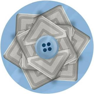 Scrapbook-kl?bemidler af 3L selvkl?bende kreative papirfoto-hj?rner s?lv 108-pack