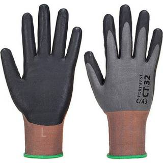 CT300 MR18 Mikronitrilskum skærefast handske - Grå/Sort (Størrelse: XXL)