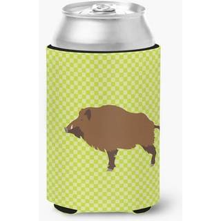 """" Caroline's Treasures Wild Boar Pig Green Decorative kan hugger flerfarvet """"