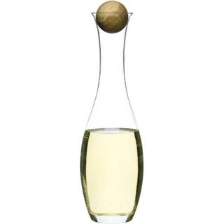 Sagaform Oval Oak Vin Karaffel Med Prop i 1 L - Vandkarafler & Vandkander Eg Klar - 5015336
