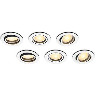 Philips Multipack: Milliskin indbygningsspots 6-pak, hvid
