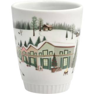 Vinter Krus Dia 8 x 10 cm 27 cl Hvid