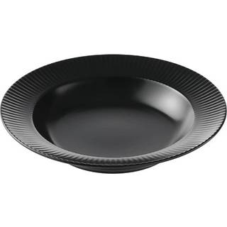 Aida Groovy tallerken sort dyb 22 cm