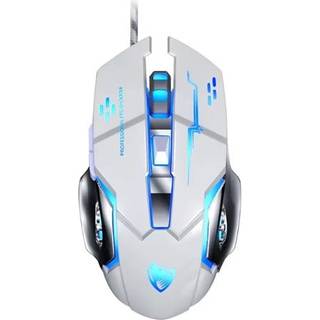Extralink V6-gamingmus med 6400 DPI og LED-belysning - Svart