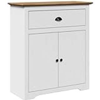 Gangskab Bodo 80X35X90 Cm - Hvid og brun