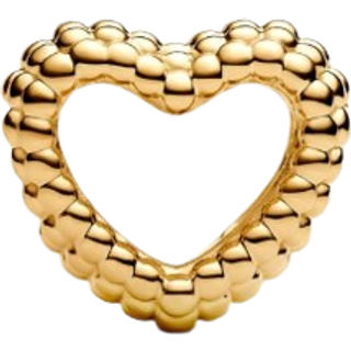 Pandora Gold Beaded Heart Charm