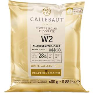 Callebaut Chokolade Callets W2 hvid 28% - 400 g