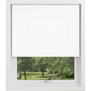 Debel Mørklægningsgardin - Dess. 7013 Hvid/hvid 140x175cm