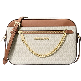 MK Jet Set Large Logo Crossbody Bag - Natural - Michael Kors - ONE SIZE