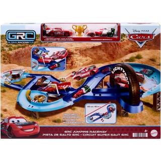 Disney Pixar Cars GRC Jumping Bilbane med 2 biler