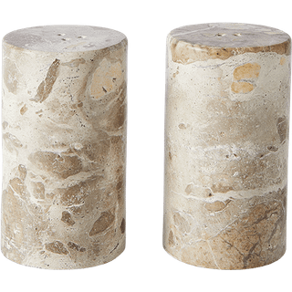 Salt & Peber sæt Vita S/2 - Seashell Marmor - Ø4,5xH8,5 cm