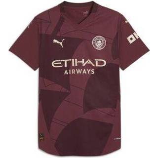 Men&#39;s Puma Manchester City 24/25 Authentic Third Jersey, Red, Size XXL, Clothing - Dark Jasper - XXL