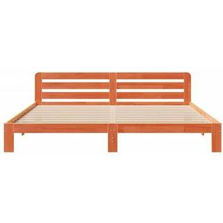 Sengeramme Uden Madras Massivt Fyrretræ - Hvid / 180 x 200 cm