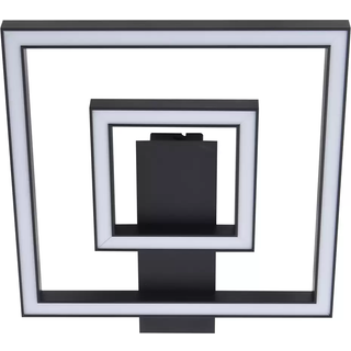 Lindby LED-loftlampe Madamo, sort, 30 cm, 3000K, aluminium