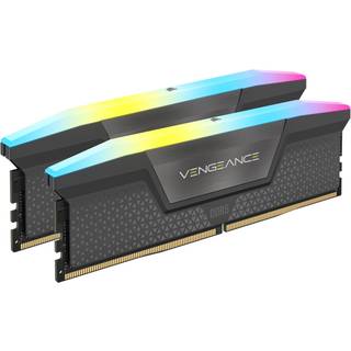 Corsair Vengeance RGB DDR5-6000 - 32GB - CL28 - Dual Channel (2 pcs) - AMD EXPO & Intel XMP - Grå med RGB