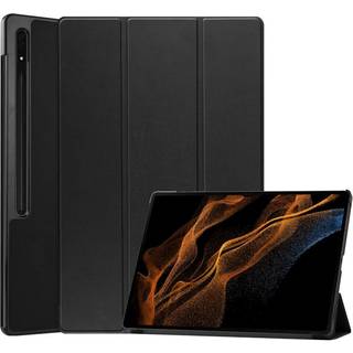 EIDERWOOD Samsung Galaxy Tab S10 Ultra Tri-Fold Læder Flip Cover m. Standerfunktion - Sort