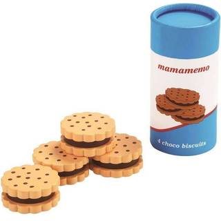 MaMaMeMo legemad i træ Chokoladekiks - 4 stk i pakke