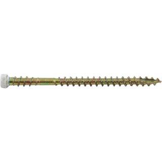 Gulvlisteskrue Guldkromatiseret FLS+ TX10 3,9 x 57 mm - 250 Stk - Hvid malet hoved