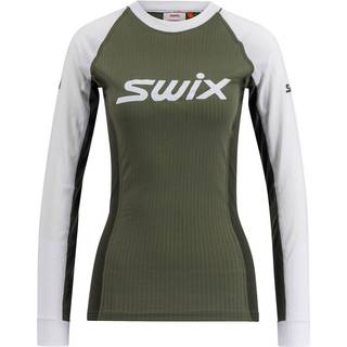Swix RaceX Classic LS Tee Str. M Hvid / Grøn