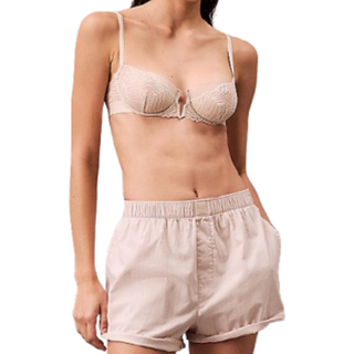 Lace Balconette Bra - Beige - EU 65/D