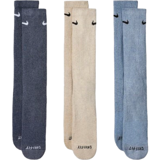 Nike 3-Pack Crew Everyday Plus Socks, Multi - 42 - 46