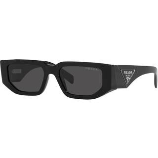 Prada Mand PR 09ZS 1AB5S0 Solbriller Acetat Sort Grå Firkantet Normal