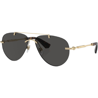 Burberry Kvinde BE3151 110987 Solbriller Metal Guld Grå Pilot Normal