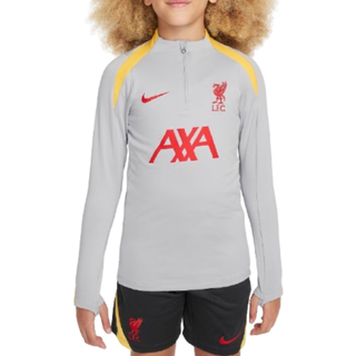 Liverpool FC Strike Third Nike Dri-FIT-fodboldtræningstrøje til større børn - grå - XS
