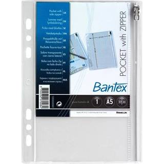 10 x Bantex lynlåslomme A5 140my klar 10stk