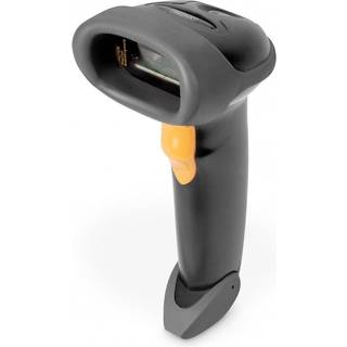 DIGITUS DA-81001 - 1D Wired Barcode Scanner (Includes USB Cable and Cradle)